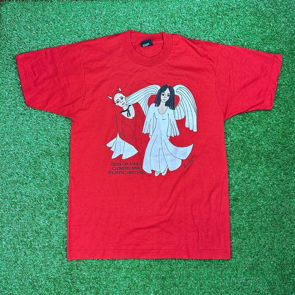 Vintage 90s Screen Stars Best Single Stitched Devil or Angel Clovers Tee